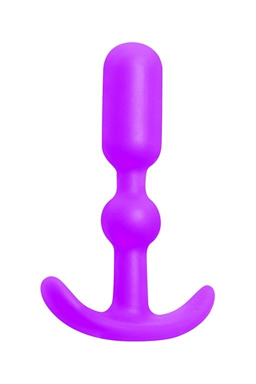 Фиолетовая силиконовая анальная пробка Anal Anchor - 10,2 см. - фото, цены