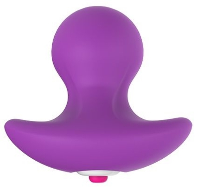 Фиолетовая вибропробка Pleasure Knob - 6,5 см. - фото, цены