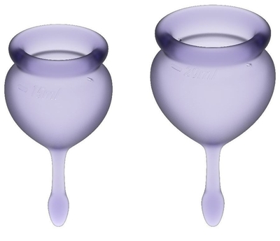 Набор фиолетовых менструальных чаш Feel good Menstrual Cup - фото, цены