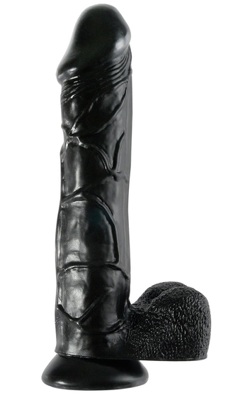 Чёрный фаллоимитатор-гигант 12 Mega Dildo -32,4 см. - фото, цены
