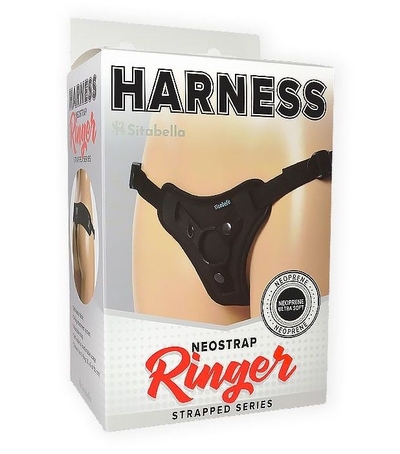Чёрные трусики Harness Ringer - размер Xs-m - фото, цены