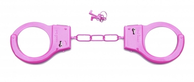 Розовые металлические наручники Shots Toys Pink - фото, цены