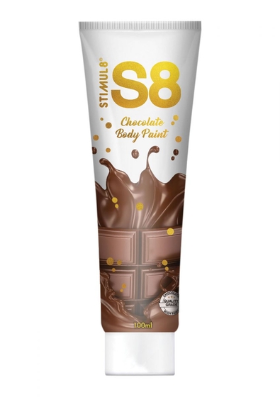 Краска для тела со вкусом шоколада Stimul 8 Bodypaint - 100 мл. - фото, цены
