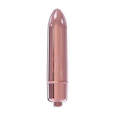 Розовая гладкая вибропуля So Divine Halo Bullet Vibrator - 8 см. - фото, цены