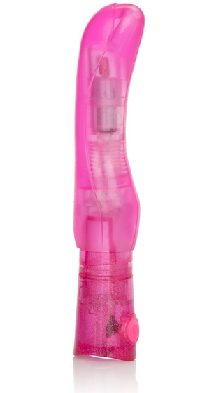 Розовый вибромассажер First Time Solo Exciter - 16 см. - фото, цены