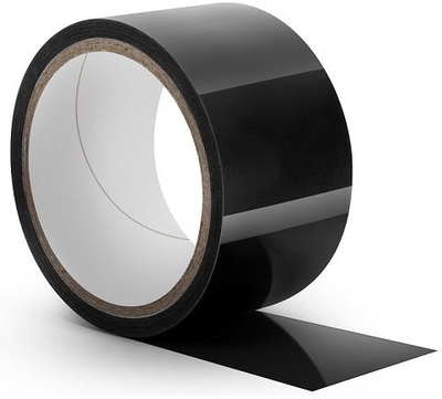 Черная липкая лента для бондажа Bondage Tape - 18,3 м. - фото, цены