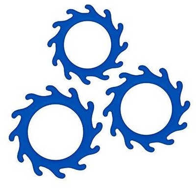 Набор из 3 синих эрекционных колец Renegade Gears - фото, цены