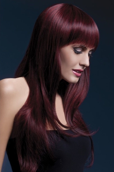 Бордовый парик Sienna - фото, цены