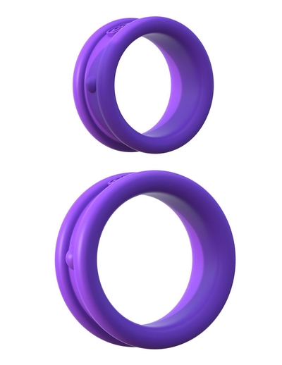 Набор из двух фиолетовых эрекцонных колец Max Width Silicone Rings - фото, цены