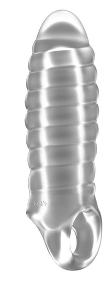 Прозрачная насадка на пенис закрытого типа N 36 Stretchy Thick Penis Extension - 15,2 см. - фото, цены