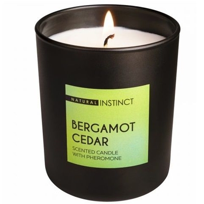 Ароматическая свеча с феромонами Natural Instinct Кедр и бергамот - 180 гр. - фото, цены