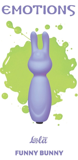 Фиолетовый мини-вибратор с ушками Emotions Funny Bunny Lavender - фото, цены