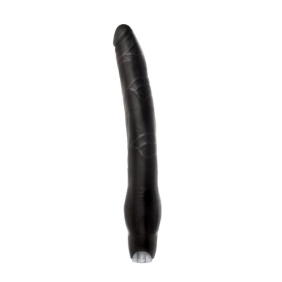 Длинный чёрный вибратор Monster Meat Long Vibe - 30,5 см. - фото, цены