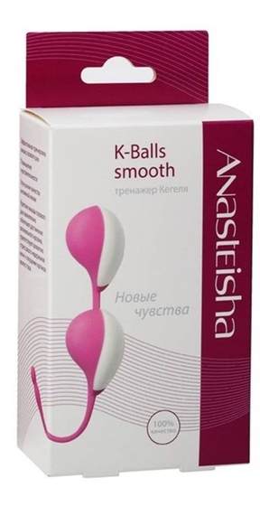 Розовые вагинальные шарики К-Balls smooth - фото, цены