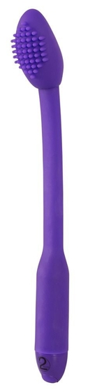 Фиолетовый вибратор-щётка для точки G A-Punkt - 23 см. - фото, цены