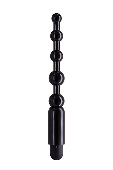Черная виброцепочка Anal Play - 12,5 см. - фото, цены