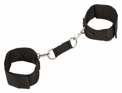 Черные наручники Bondage Collection Wrist Cuffs - фото, цены