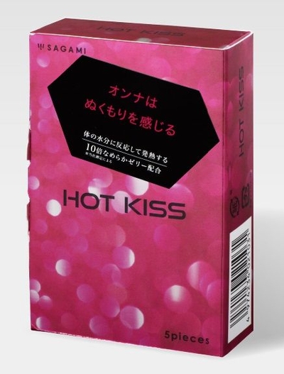 Презервативы с разогревающей смазкой Hot Kiss - 5 шт. - фото, цены