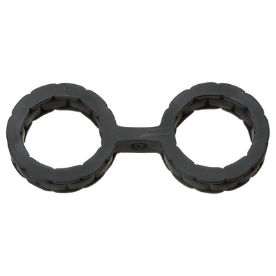 Черные силиконовые наручники Style Bondage Silicone Cuffs Small - фото, цены