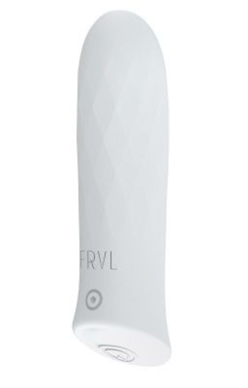 Белый мини-вибратор Enif - 8,7 см. - фото, цены