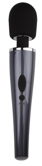 Черный вибромассажер Sorli - 30,5 см. - фото, цены