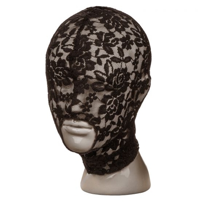 Черный кружевной шлем-маска Lace Hood - фото, цены