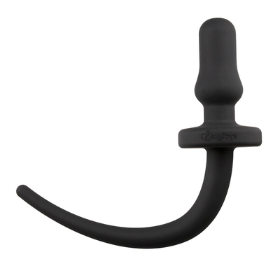 Черная анальная пробка с хвостом Dog Tail Plug - фото, цены