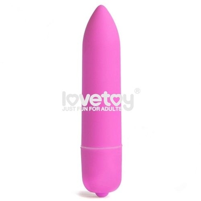 Розовая вибропуля X-Basic Bullet Long one speed - 9 см. - фото, цены