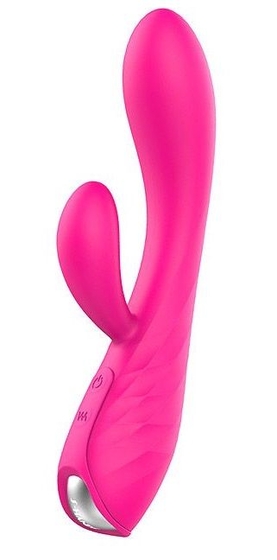 Ярко-розовый вибратор-кролик Muses - фото, цены
