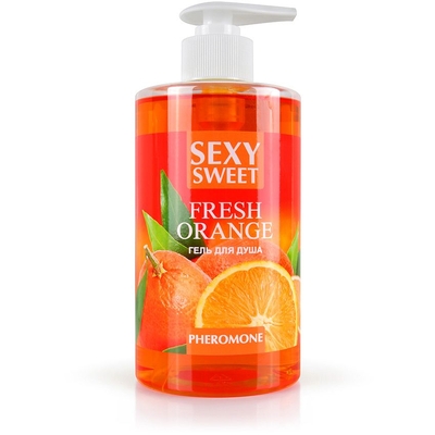 Гель для душа Sexy Sweet Fresh Orange с ароматом апельсина и феромонами - 430 мл. - фото, цены