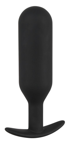 Черная анальная пробка с утяжелением Anal Trainer Large - 17,5 см. - фото, цены