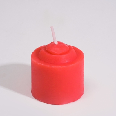Красная свеча для бдсм «Роза» из низкотемпературного воска - фото, цены