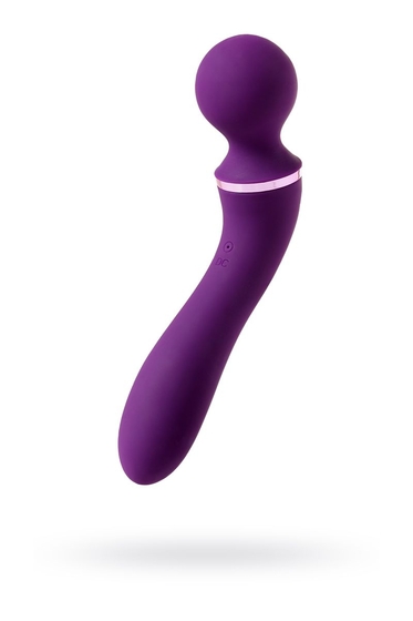 Фиолетовый вибромассажер Eromantica Uma - 20 см. - фото, цены