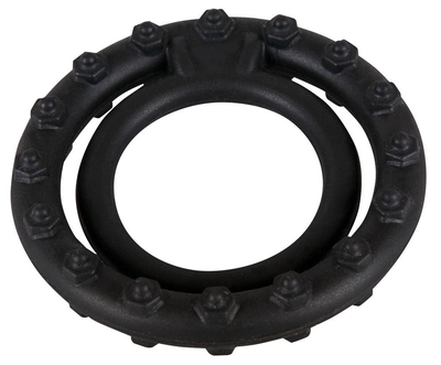 Чёрное кольцо для пениса Steely Cockring - фото, цены