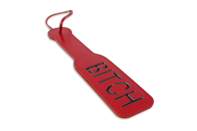 Красная шлёпалка Bitch - 31,5 см. - фото, цены