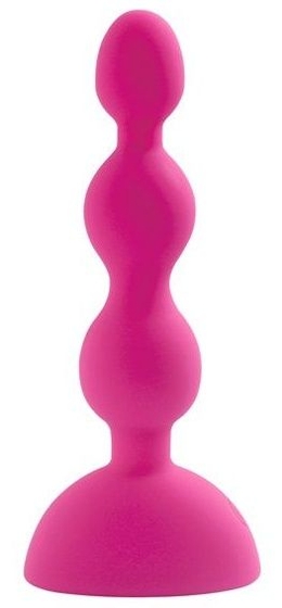 Розовый анальный вибростимулятор Anal Beads S - 14,5 см. - фото, цены