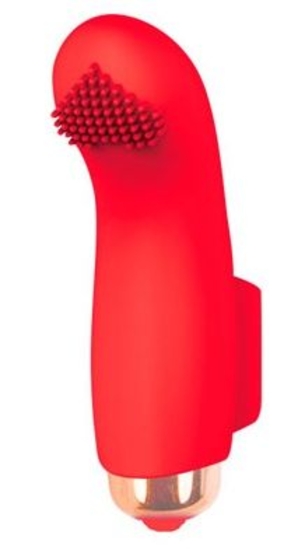 Красная вибропулька с шипиками - 7,2 см. - фото, цены
