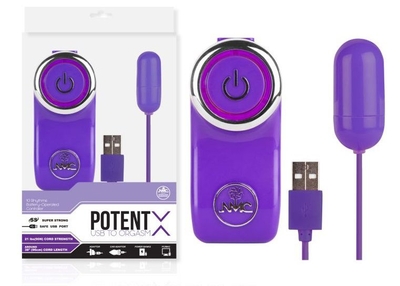 Фиолетовое виброяичко с 10 режимами вибрации - фото, цены