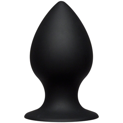 Чёрная анальная пробка Kink Ace Silicone Plug 4 - 10,16 см. - фото, цены