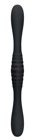 Черный двойной вибромассажер 2fer Dual Massager - 36 см. - фото, цены