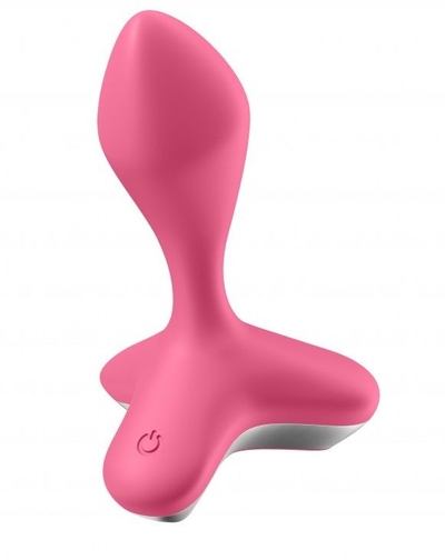Розовая анальная пробка с вибрацией Game Changer - 11,5 см. - фото, цены