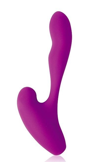 Фиолетовый фантазийный силиконовый вибромассажер - фото, цены