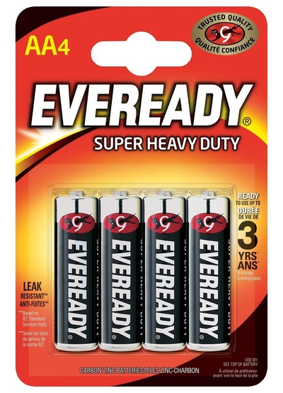 Батарейки Eveready Super R6 типа Aa - 4 шт. - фото, цены