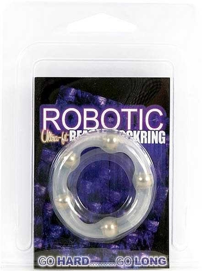 Эрекционное кольцо Robotic Beaded Cockring - фото, цены