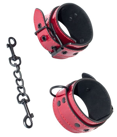 Красно-черные наручники Bizzare - фото, цены