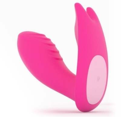 Розовый вагинально-клиторальный стимулятор Magic Eidolon - фото, цены