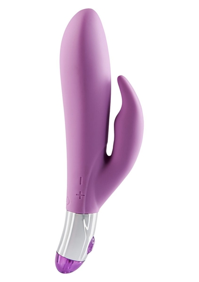 Фиолетовый вибратор Lovely Vibes Rabbit - 18,5 см. - фото, цены