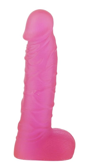 Розовый фаллоимитатор Xskin 7 Pvc Dong Transparent Pink - 18 см. - фото, цены
