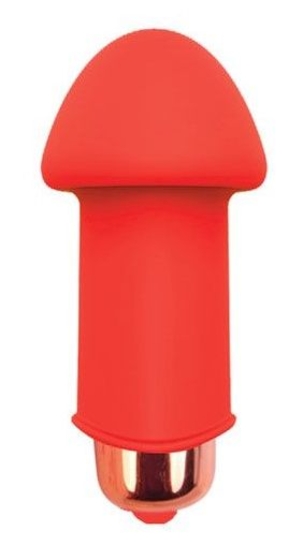 Красный силиконовый вибромассажер Sweet Toys - 5 см. - фото, цены