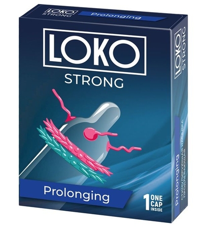 Стимулирующая насадка на пенис Loko Strong с продлевающим эффектом - фото, цены